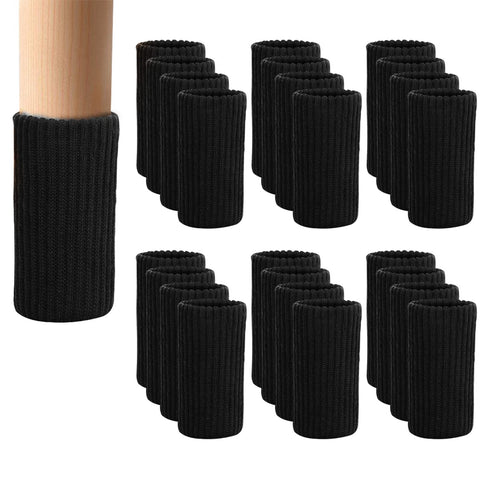 Blendnew black furniture leg socks pack protects floors from scratches.