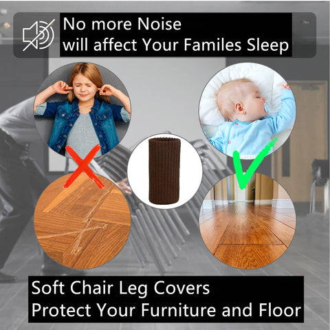 BLENDNEW chair leg socks easy install fit most furniture legs.