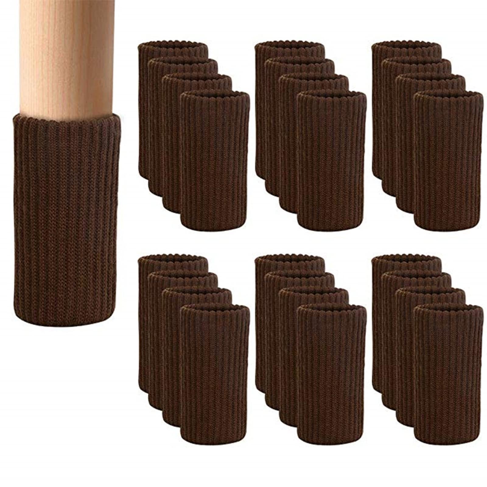 BLENDNEW coffee chair leg socks pack protects floors and reduces scratches.
