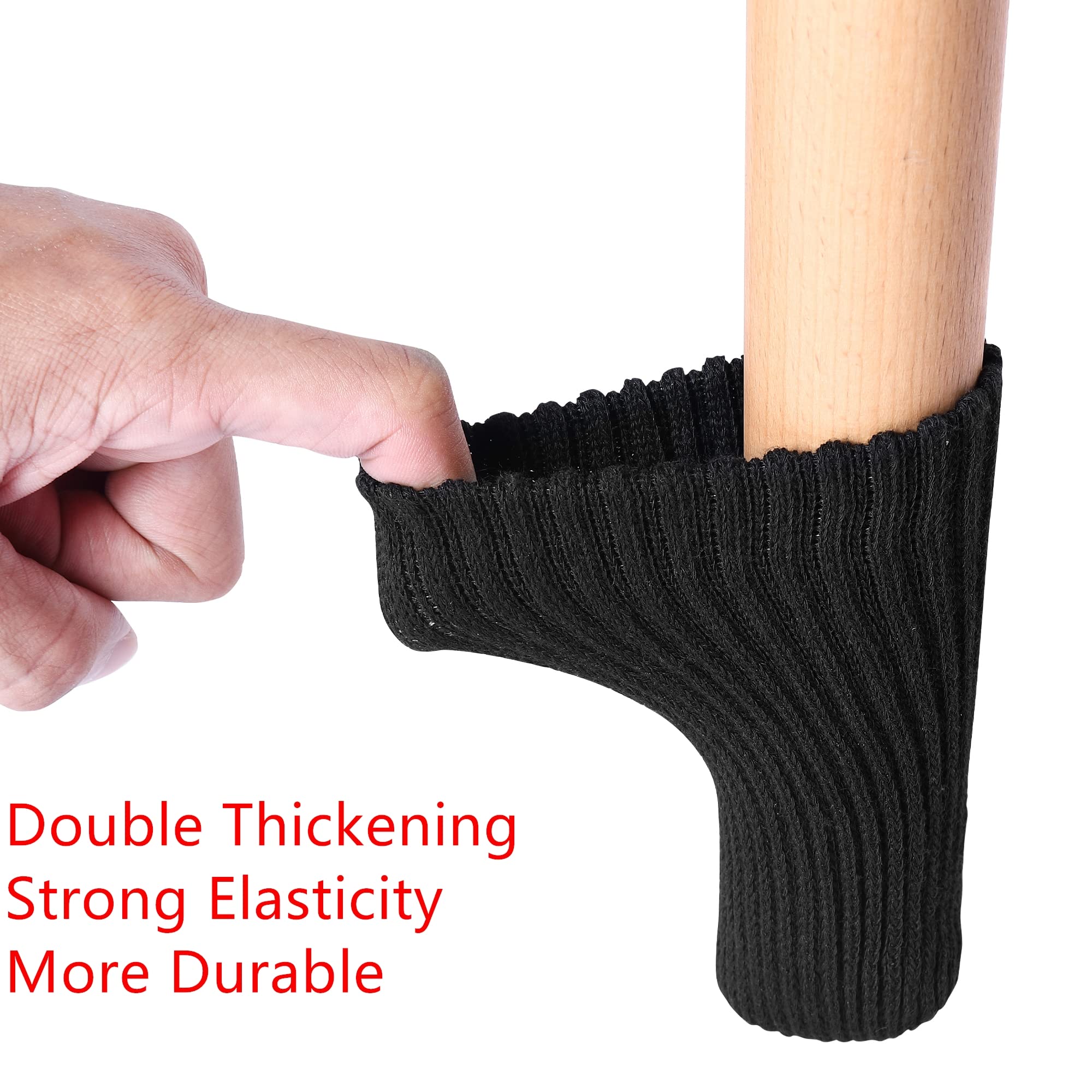Blendnew double-thick chair leg covers cushion movement and reduce noise.