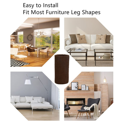 BLENDNEW furniture leg caps protect hardwood surfaces from scuffs.