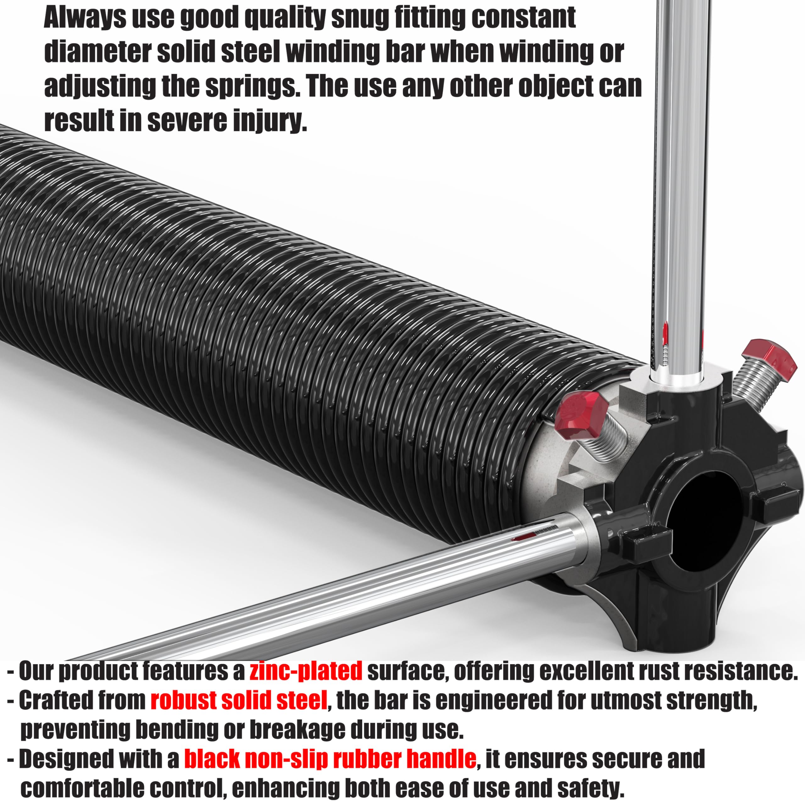 Blesseras electrophoretic coating offers corrosion resistance for outdoor environments.