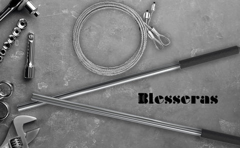 Blesseras pair enhances safety by enabling controlled winding without direct spring contact.