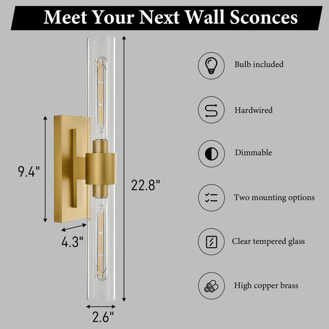 BlesULuk Bathroom and hallway light near vanity or stairs