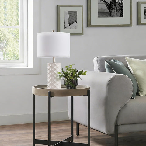 BLHDZJR Lamps on a nightstand for balanced bedside lighting.