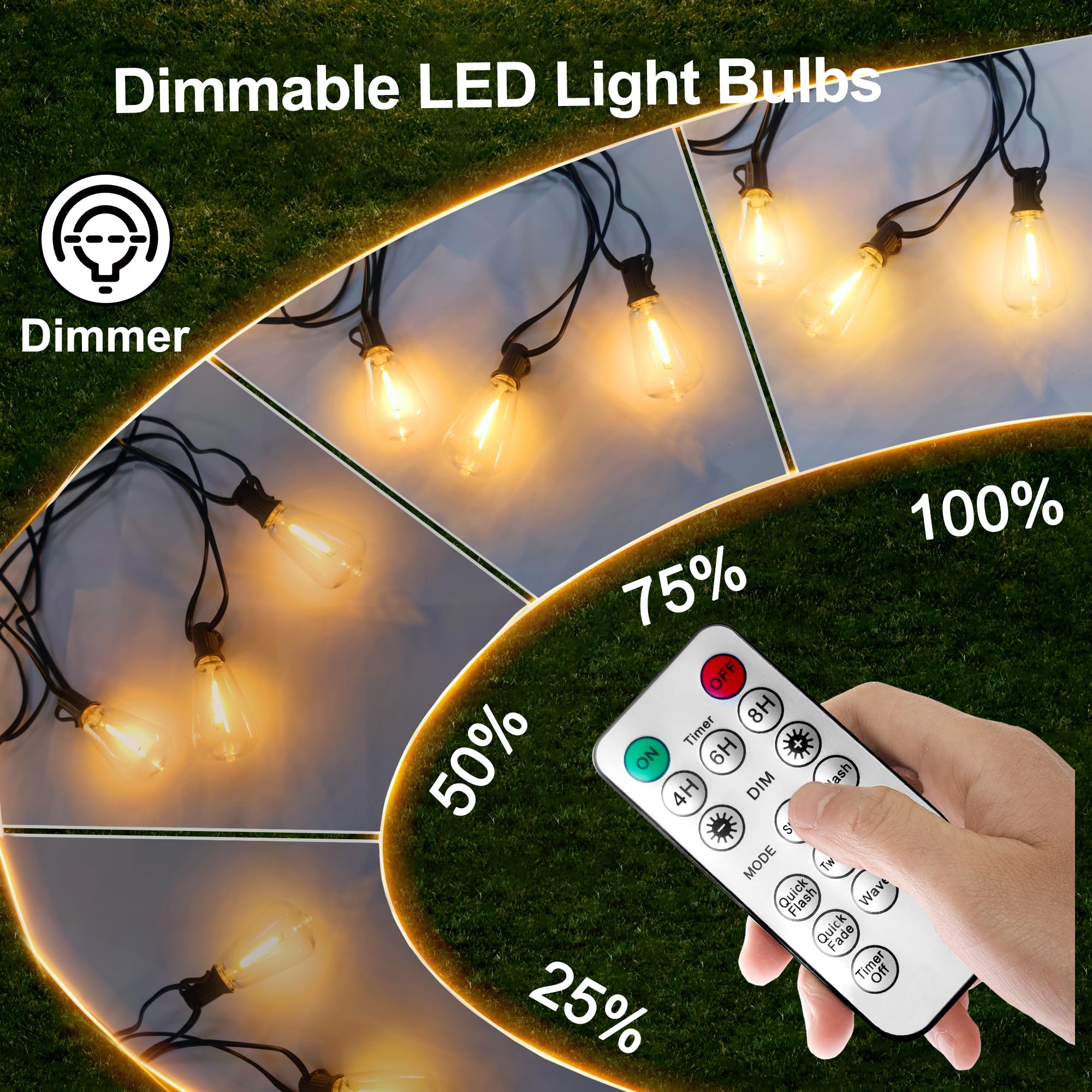 BLIATLUS IP44 waterproof shatterproof LED bulbs endure rain and wind for durable décor.