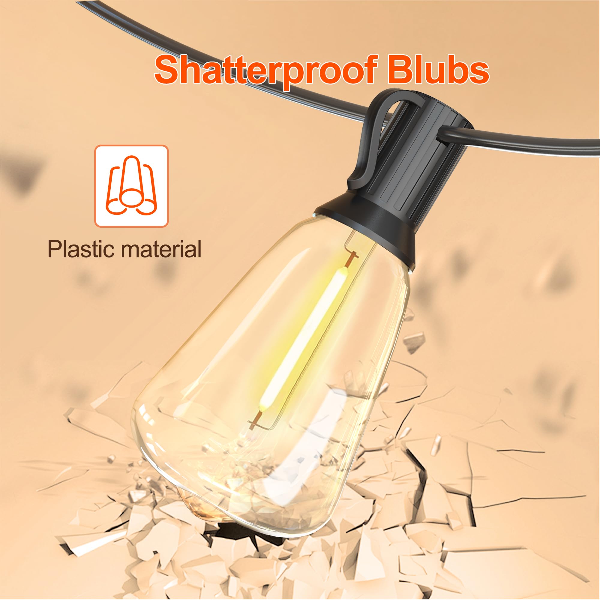BLIATLUS solar panel auto-charging saves energy while maintaining overnight brightness.