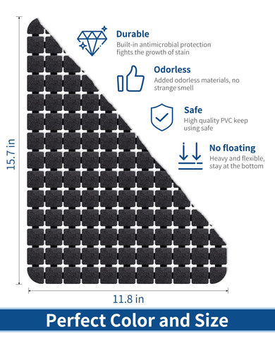 Bligli cut-to-fit sink mat demonstrates flexible PVC for custom basin sizing.