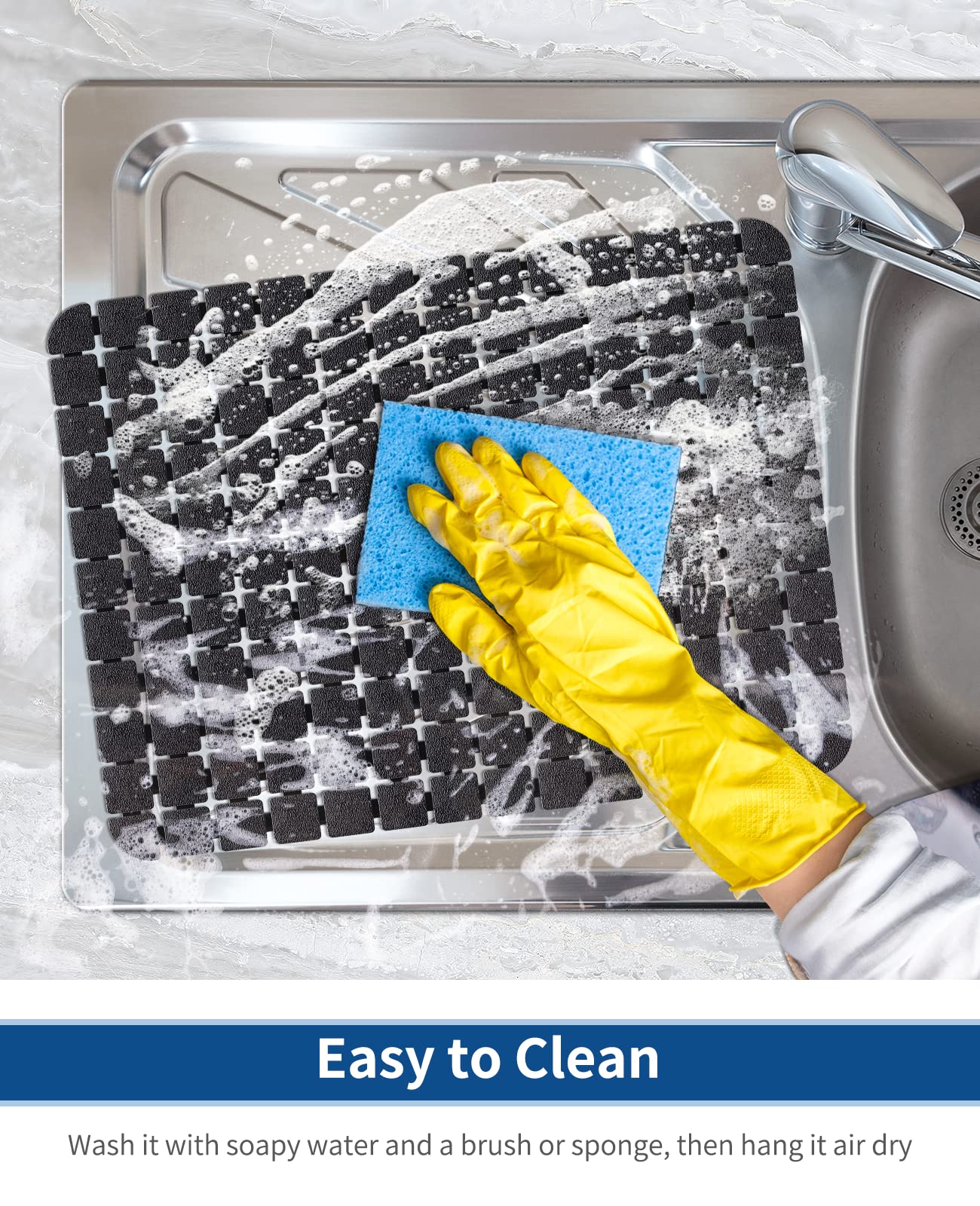 Bligli stain-resistant PVC mat maintains a clean look in daily use.