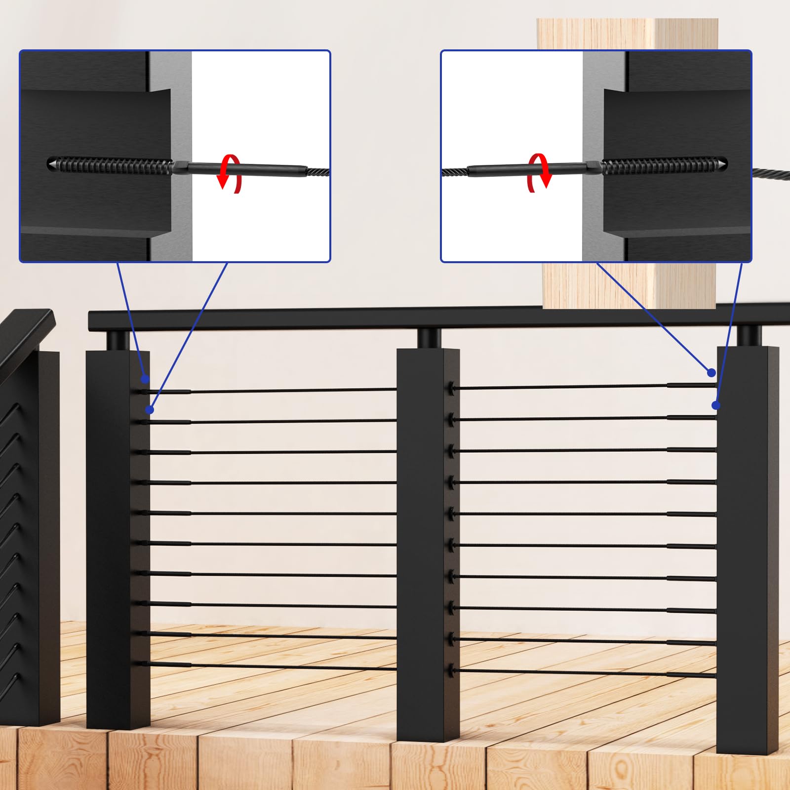 BLIKA weather-resistant hardware for outdoor decks
