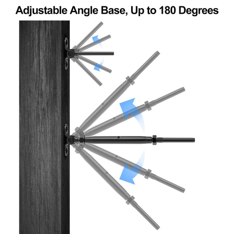 BLIKA T316 stainless screws secure wood post mounting