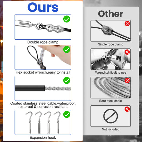 Blika M5 turnbuckles enable precise tensioning in any installation