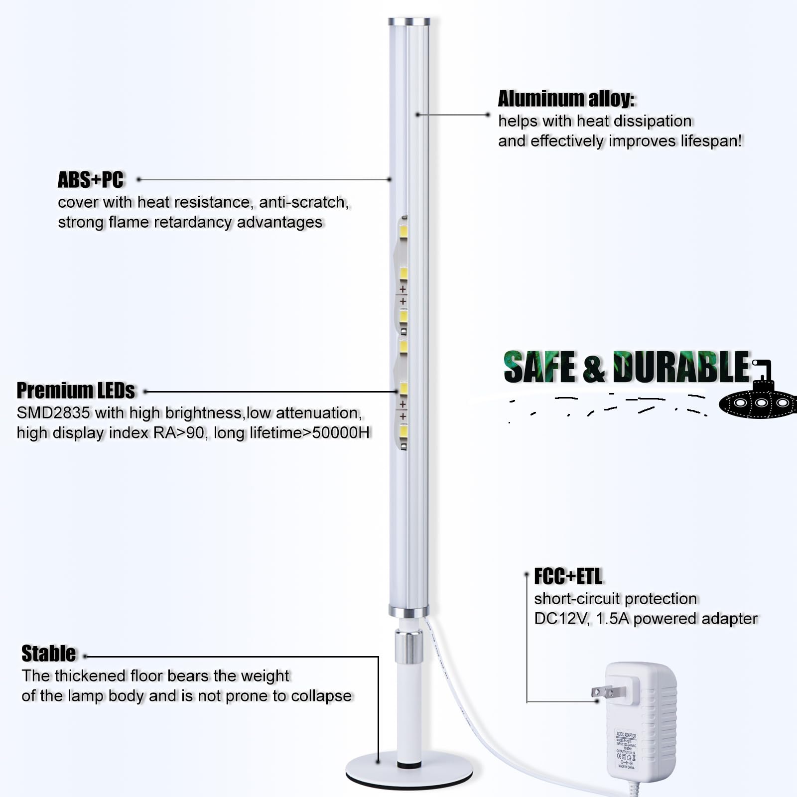 Blikshin ultra-bright dual-row LEDs deliver clear, high-definition illumination.