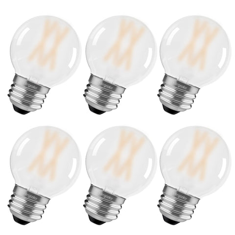 BLINGCOLOR 6-pack G165 frosted LED bulbs for elegant chandelier lighting and easy replacement