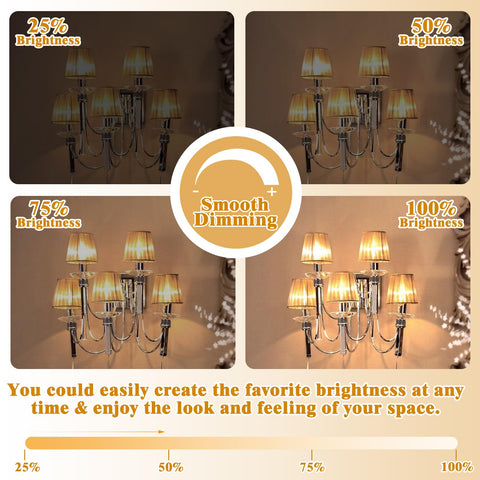 BLINGCOLOR six-pack of Edison bulbs for easy home upgrades.