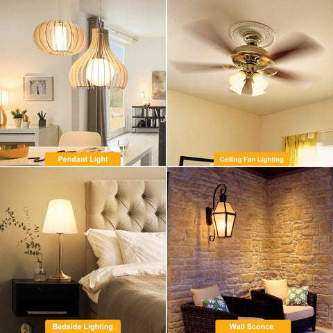 BLINGCOLOR versatile E26 LED bulbs suitable for chandeliers, vanity, and lamps
