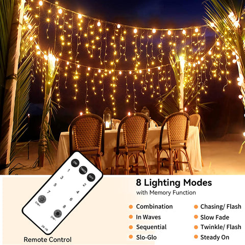 Blingstar warm white LEDs with IP44 protection for outdoor use