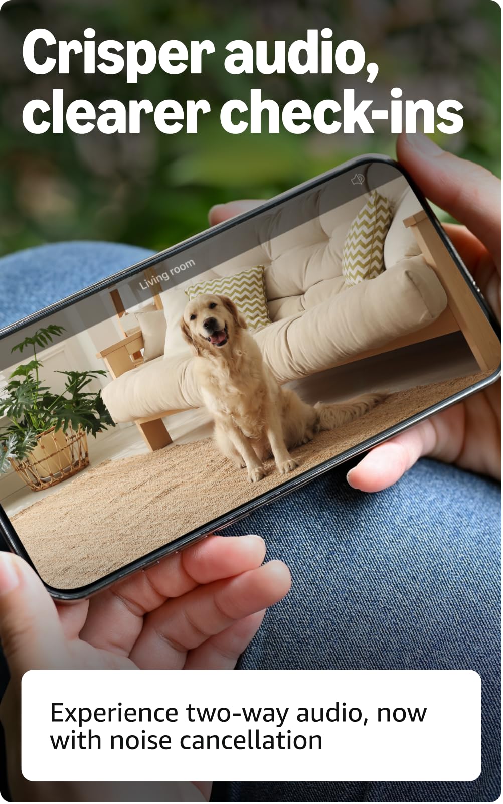 Blink Mini 2K+ color night vision delivers clear low-light footage.