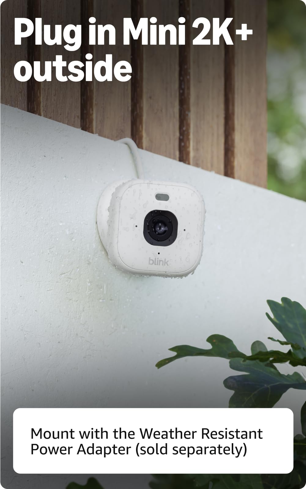 Blink Mini 2K+ enhanced audio enables natural two-way conversations.