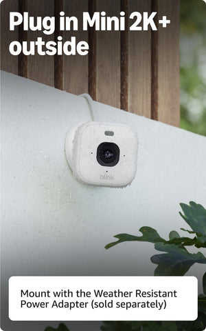 Blink Mini 2K+ enhanced audio enables natural two-way conversations.