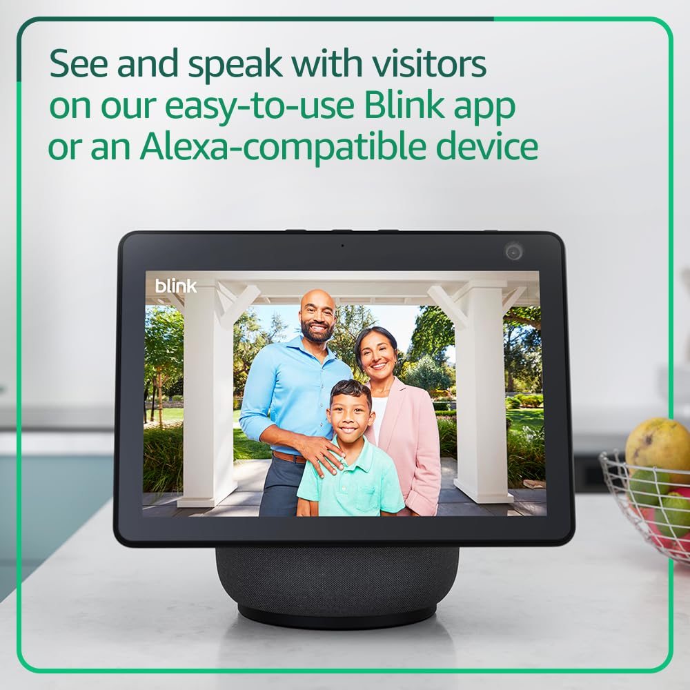 Blink Video Doorbell wire-free installation for quick setup.