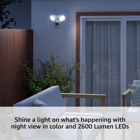 Blink Wired Floodlight Camera 1080p live view delivers crisp real-time security footage