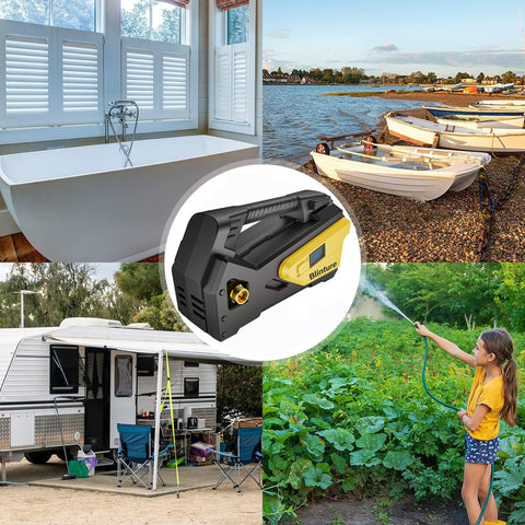 Blinture transfer pump versatile cordless use for aquarium, pool, and RV