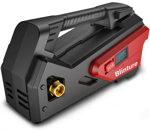 Blinture transfer pump with Milwaukee compatibility for versatile water transfers, suitable for aquariums or RVs.