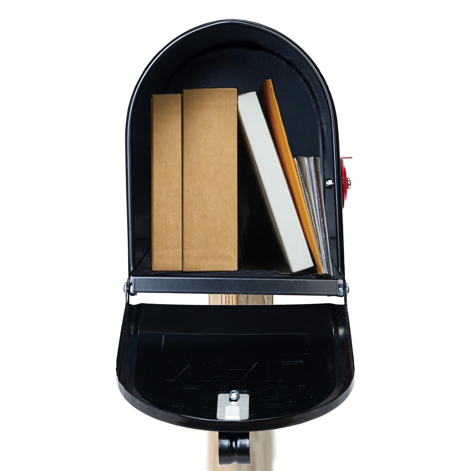 BlissBoard post-mount mailbox supports durable outdoor use.