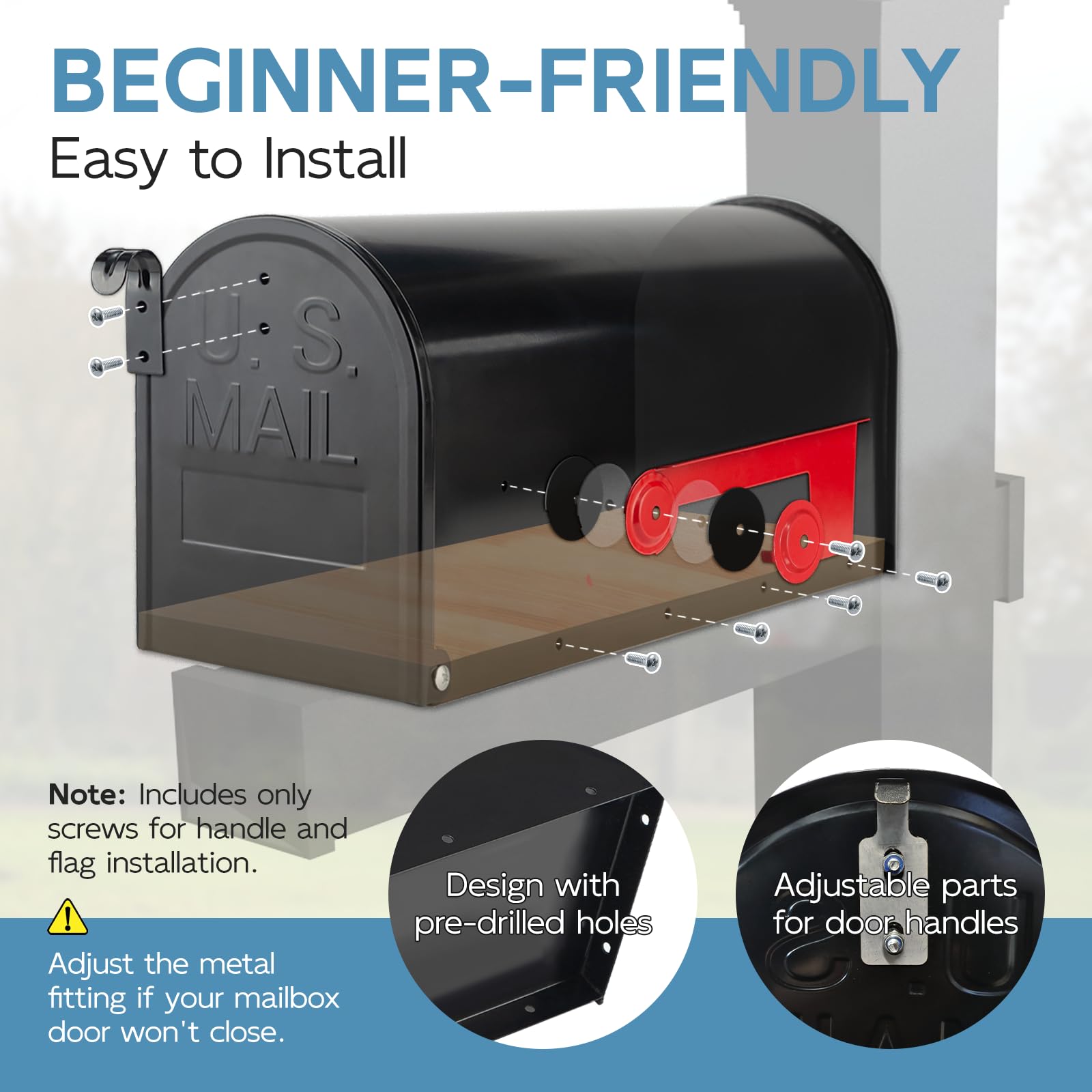 BlissBoard pre-drilled holes facilitate quick, DIY installation.