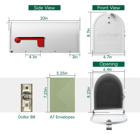 BlissBoard red flag clearly marks outgoing mail for pickup.