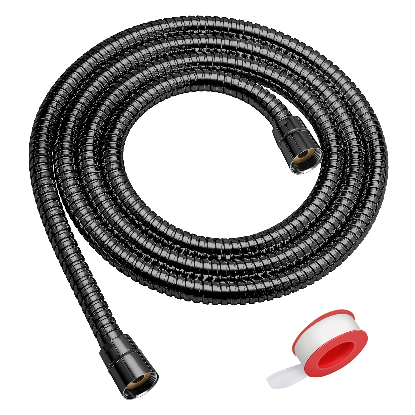 Blissland shower hose 79-inch reach enables easy rinsing and flexible reach.