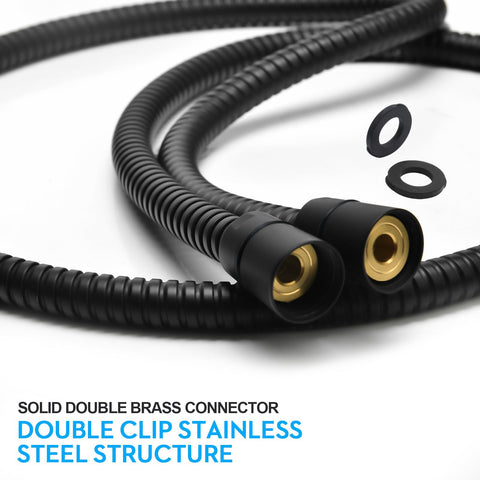 Brass insert and nut on Blissland hose for durable, secure connections