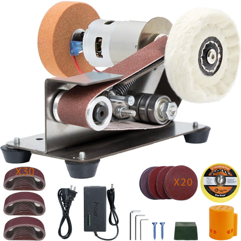 Blissthrill Mini Belt Sander front view for compact knife sharpening on the go