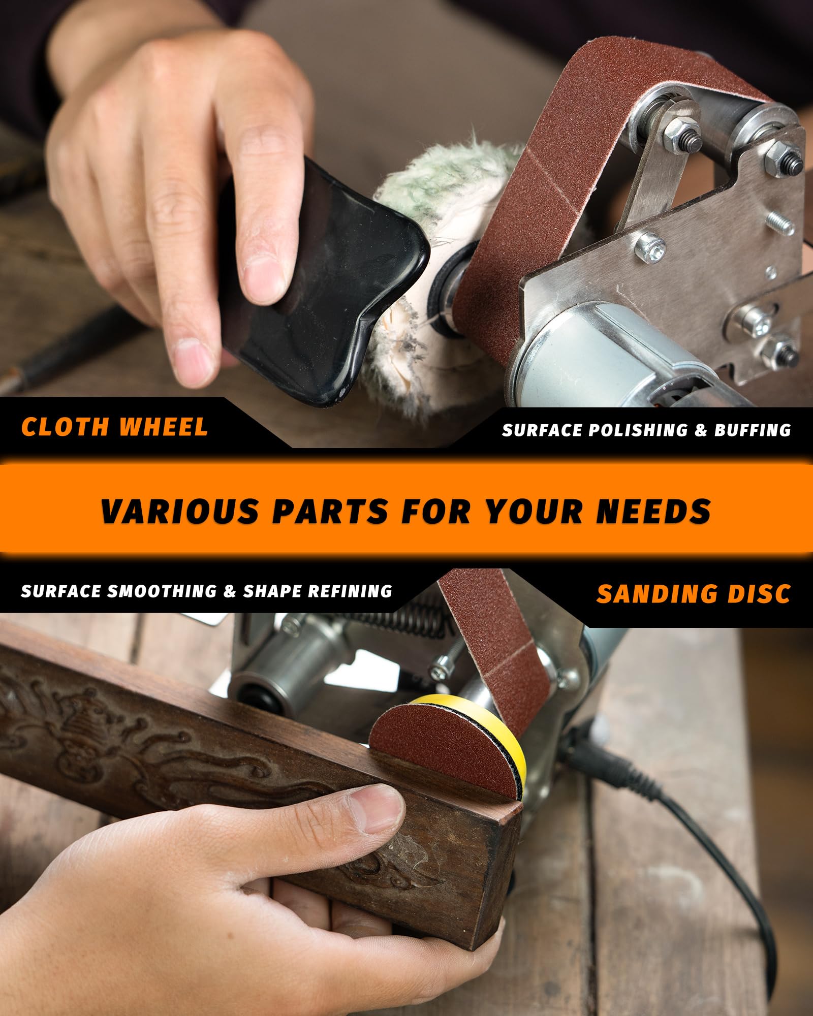 Blissthrill polishing wheel and wax for smooth surfaces.