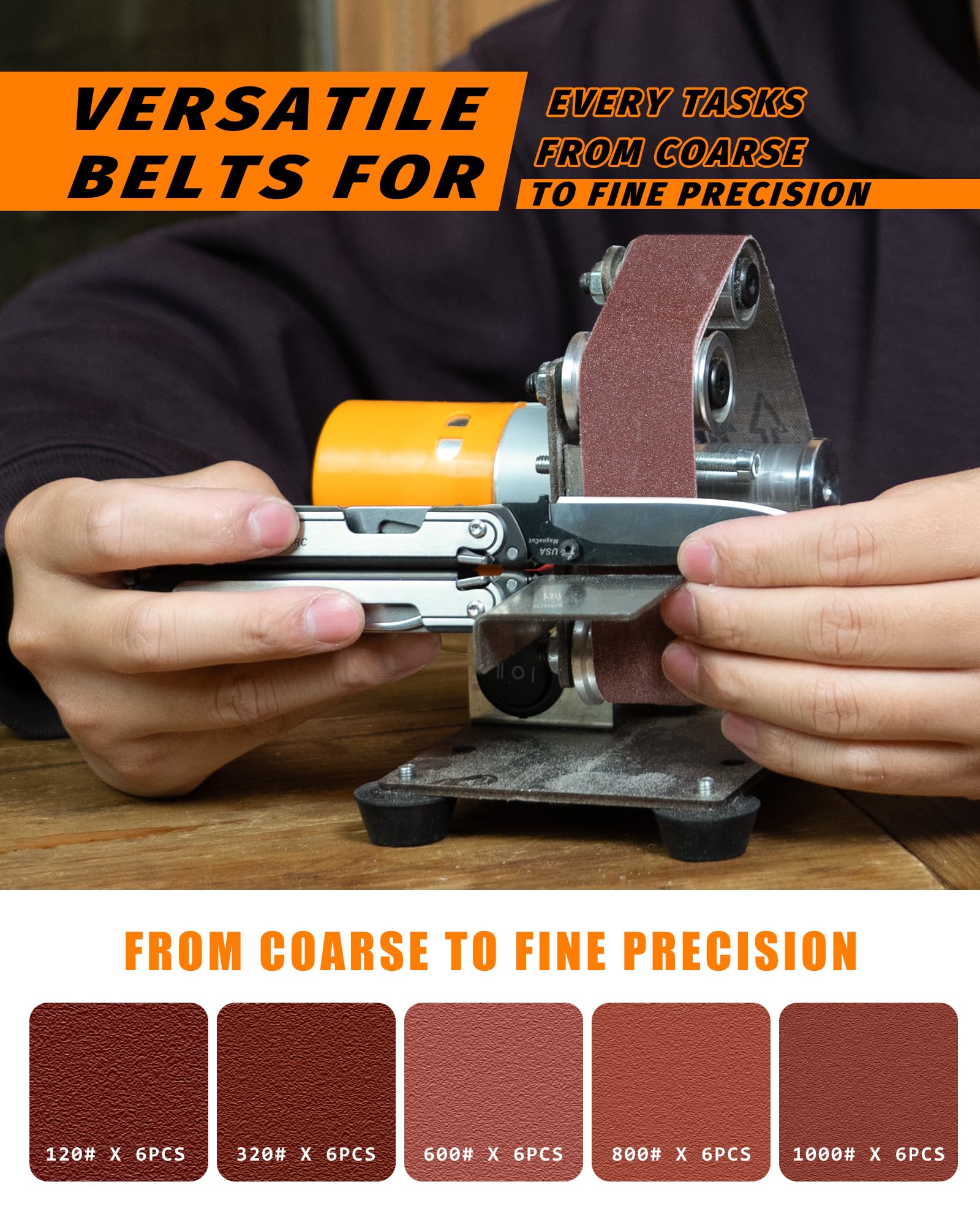 Blissthrill sanding discs included for finishing and polishing.