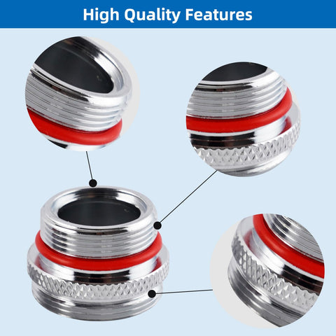 Blissvent washers and threaded adapters help secure seals.