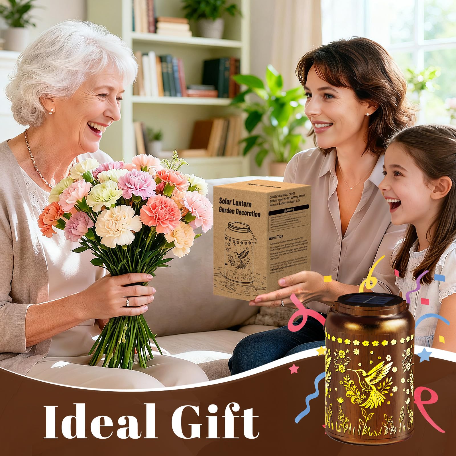 BlissWhisper lantern gift-ready in kraft box for any occasion.