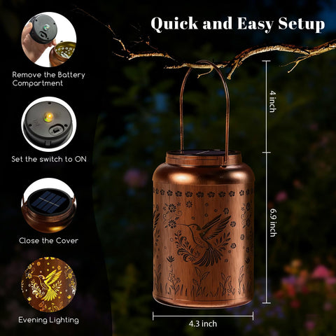BlissWhisper lantern is IP65 waterproof, built for all weather outdoors.