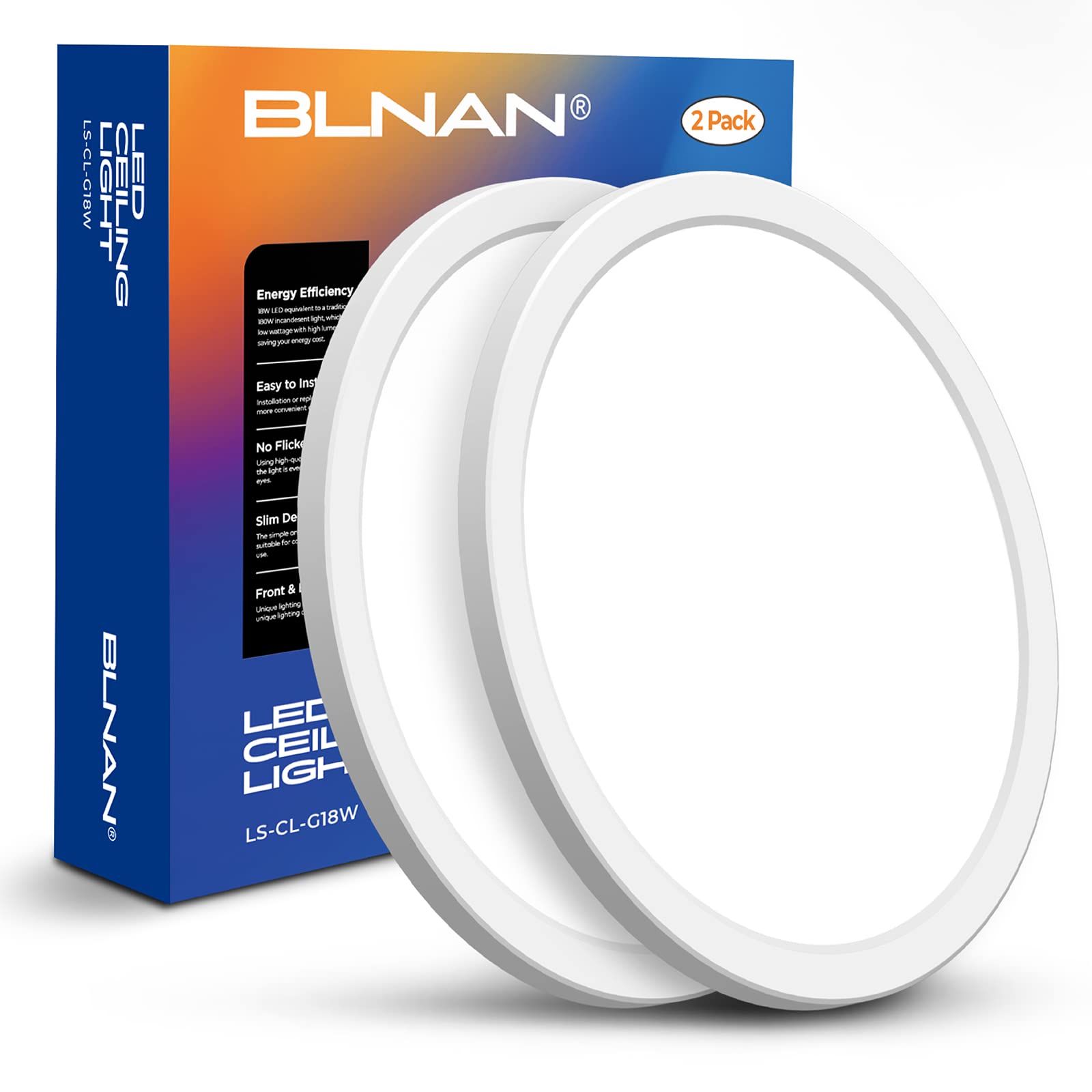 BLNAN easy-install hardware accelerates quick ceiling or wall mounting.