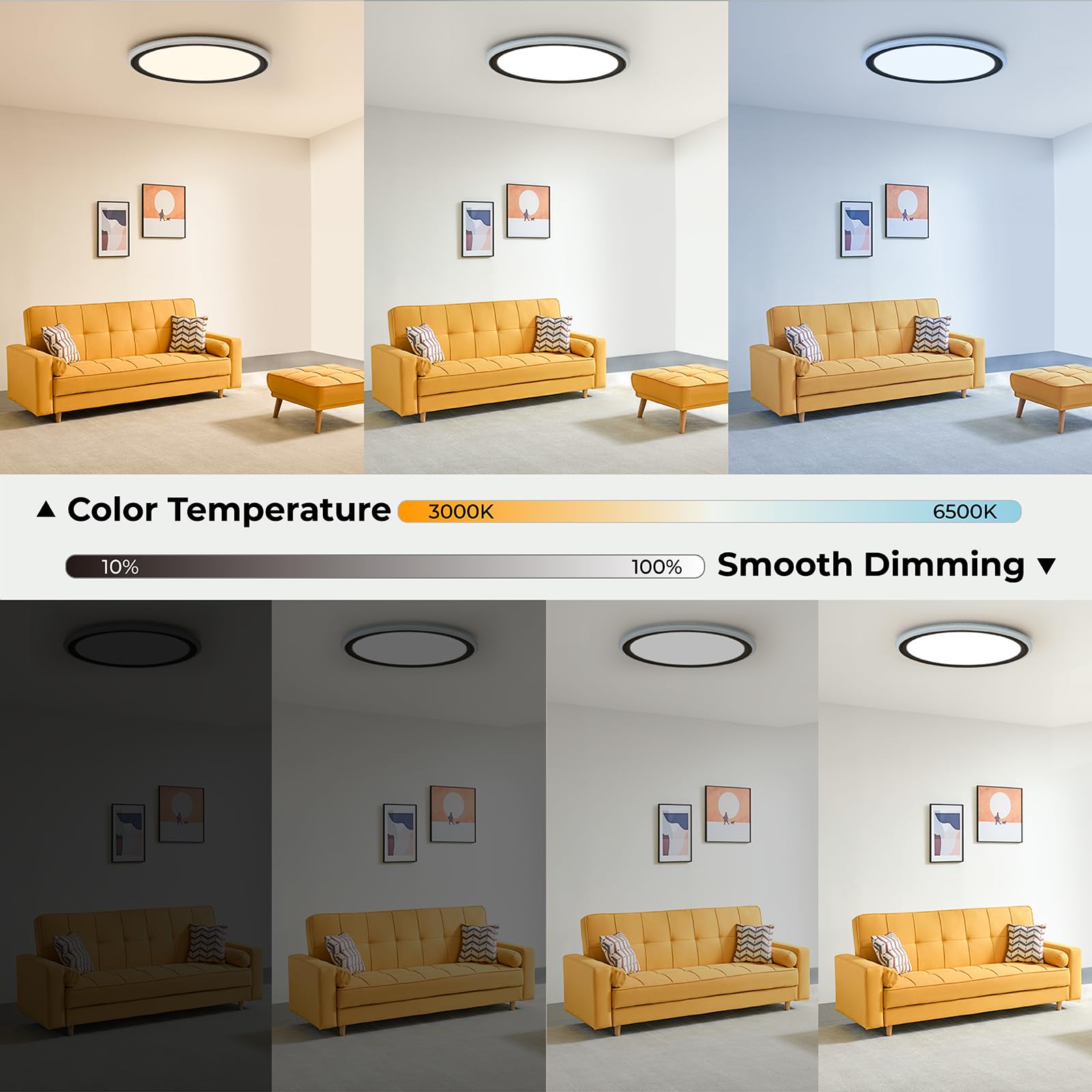 BLNAN night light mode emits soft 3000K glow for peaceful bedrooms.
