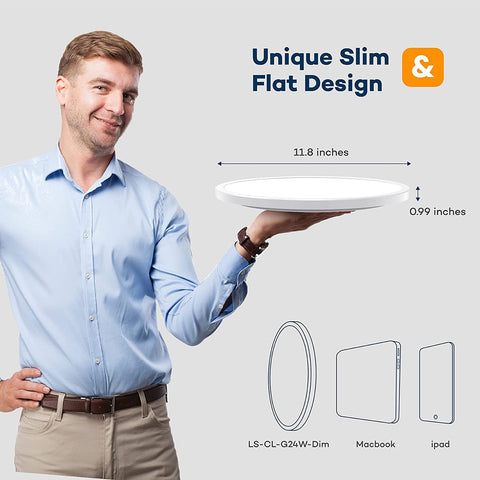BLNAN remote-control ceiling light installation is quick and clean.