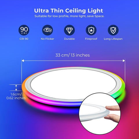 BLNAN ultra-thin 0.62-inch design blends with ceilings
