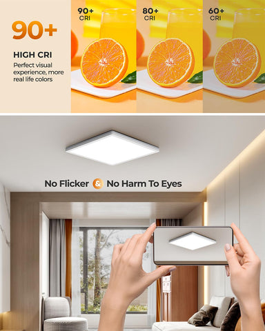 BLNAN ultra-thin design fits low ceilings with a clean look.