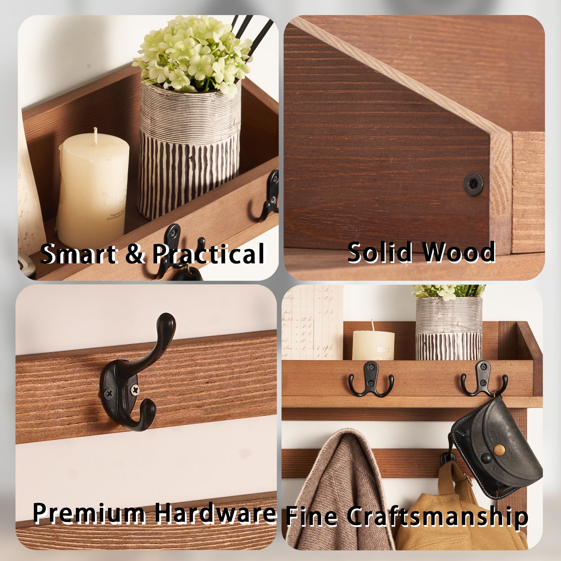 Blossome pinewood construction shown from multiple angles highlighting sturdy design.