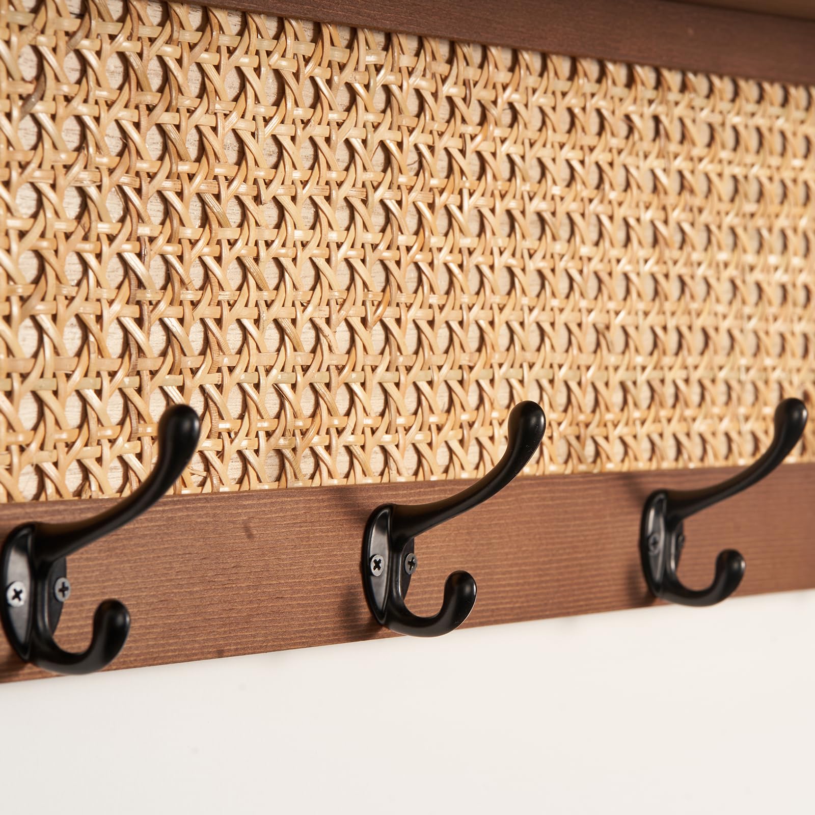 Blossome wall-mounted design includes hardware for secure, easy installation.