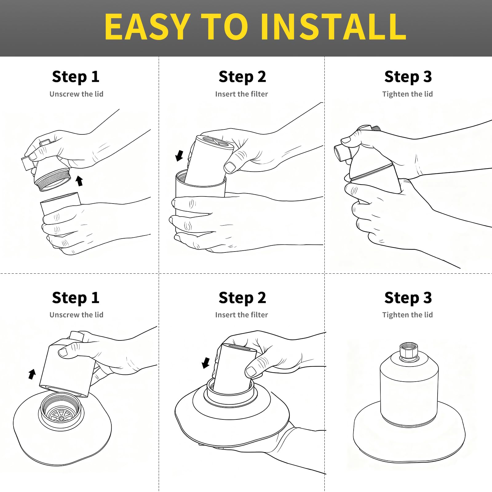 BLOTMS universal install guide shows quick, tool-free setup.