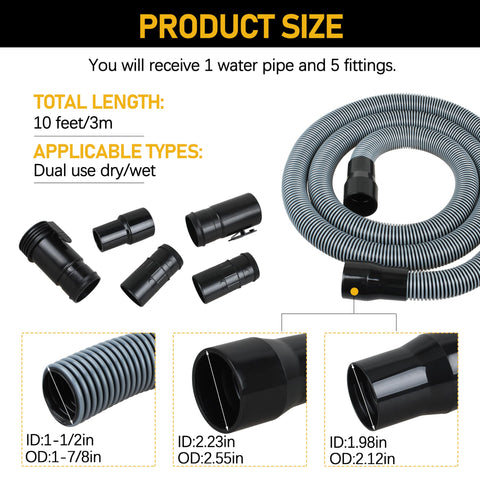 Blrkaui 1-7/8 inch hose cuff for secure tool connections