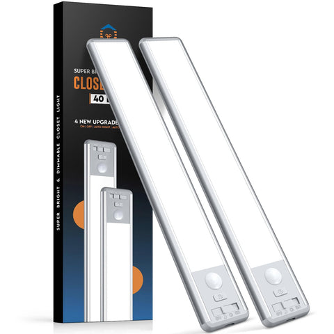 BLS 10-inch under-cabinet light two-pack with magnetic mounting for kitchen use.