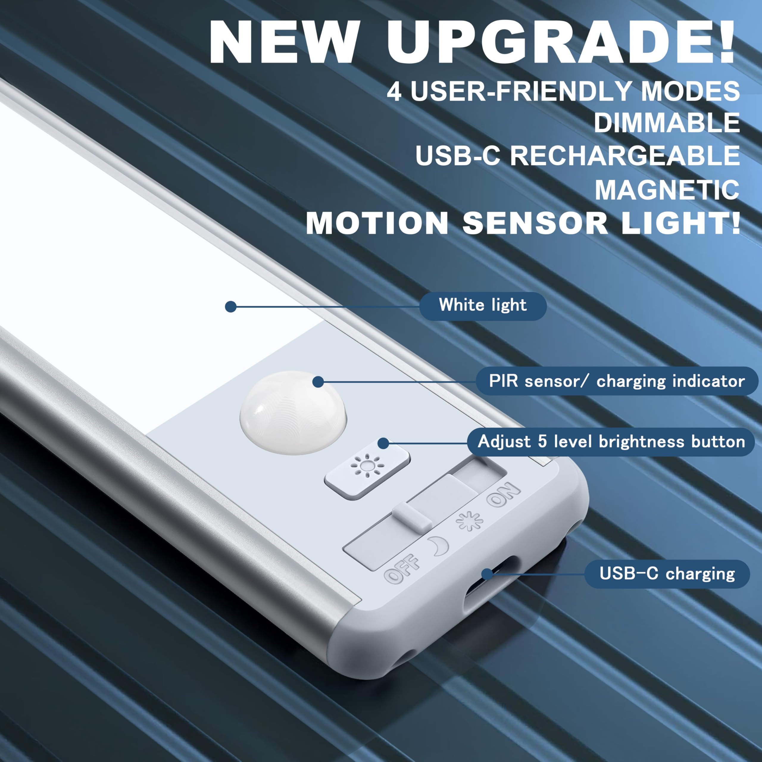 BLS auto night mode activates in low light for energy-efficient visibility.